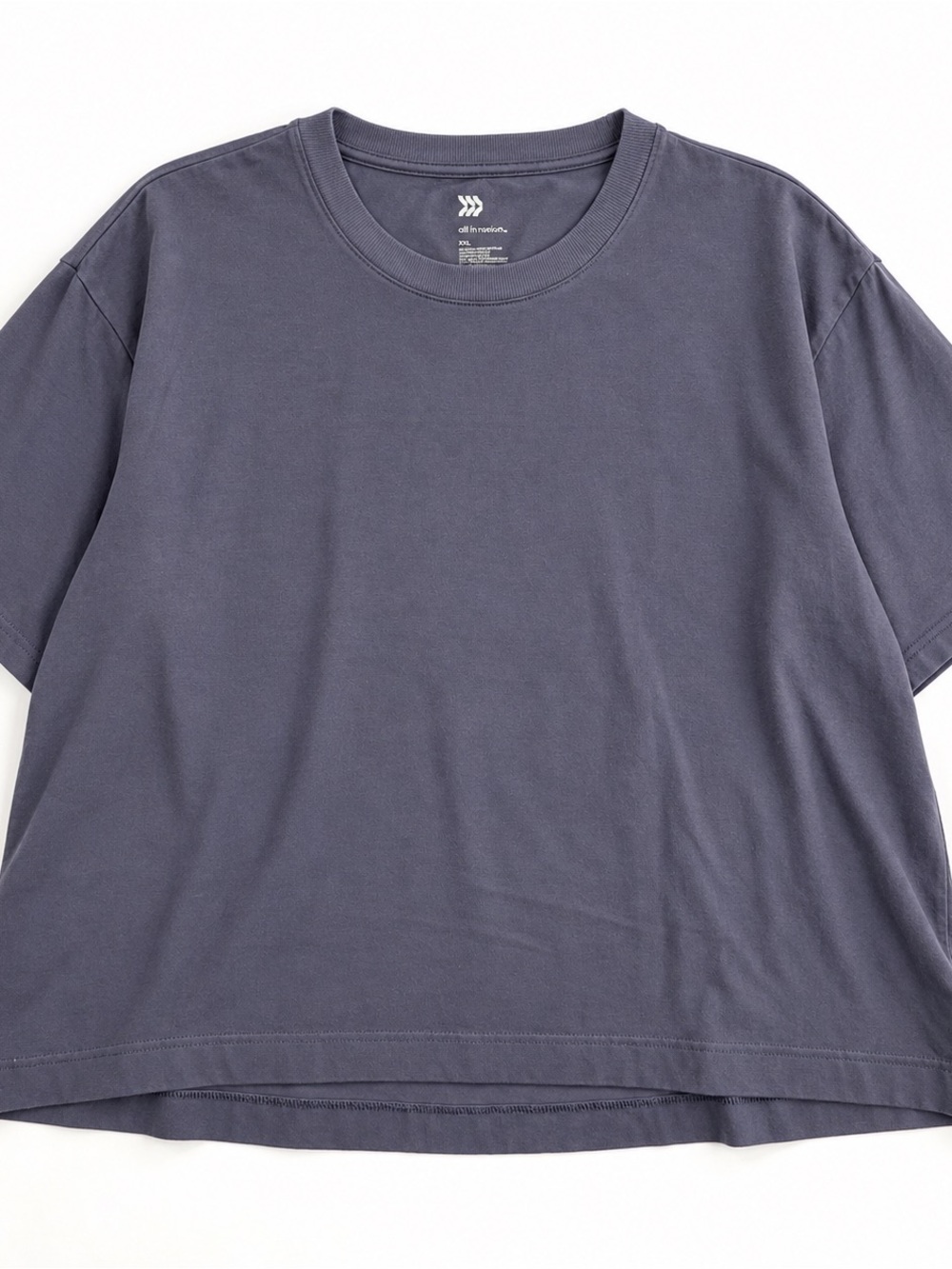 All in Motion XXL Blue Gray Oversized Short Sleeve Top